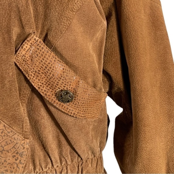 Vintage Winlit Suede Leather Jacket Size Medium - Picture 12 of 14